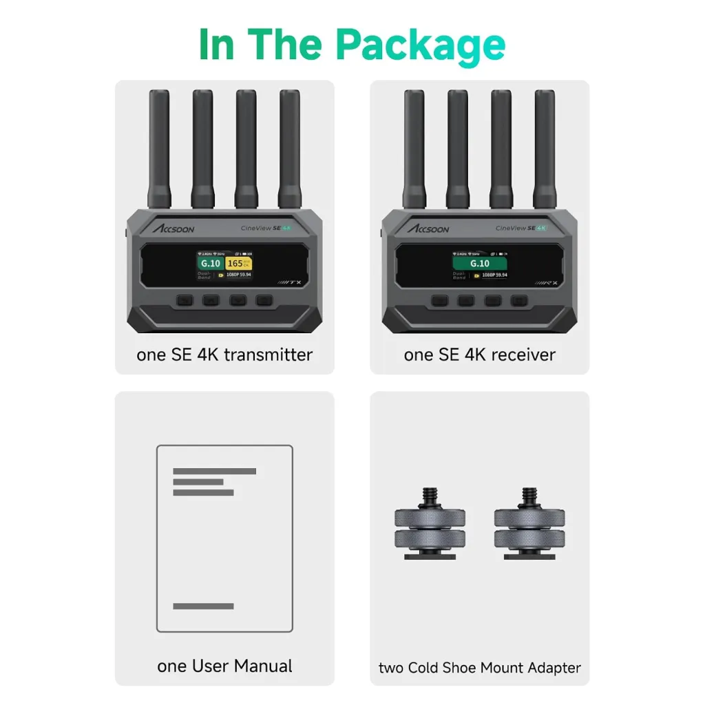Accsoon CineView SE 4K SDI/HDMI Wireless Video Transmission System