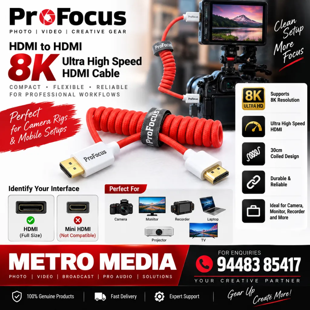 Profocus 8K Ultra High Speed  HDMI to HDMI Cable