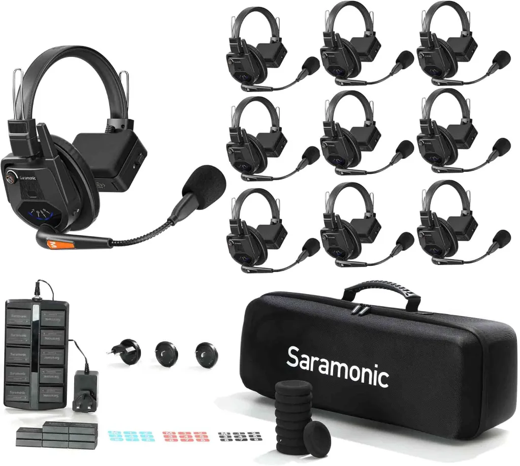 Saramonic WiTalk9-9S 9-Person 1.9GHz Full-Duplex Wireless Intercom System