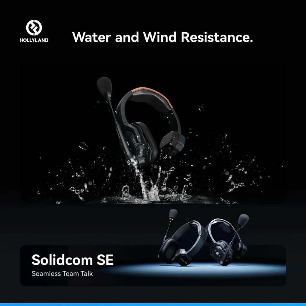 Hollyland Solidcom SE Global 5S 5-Person Full-Duplex Single-Ear Noise-Canceling Headset Intercom System (2.4 GHz)