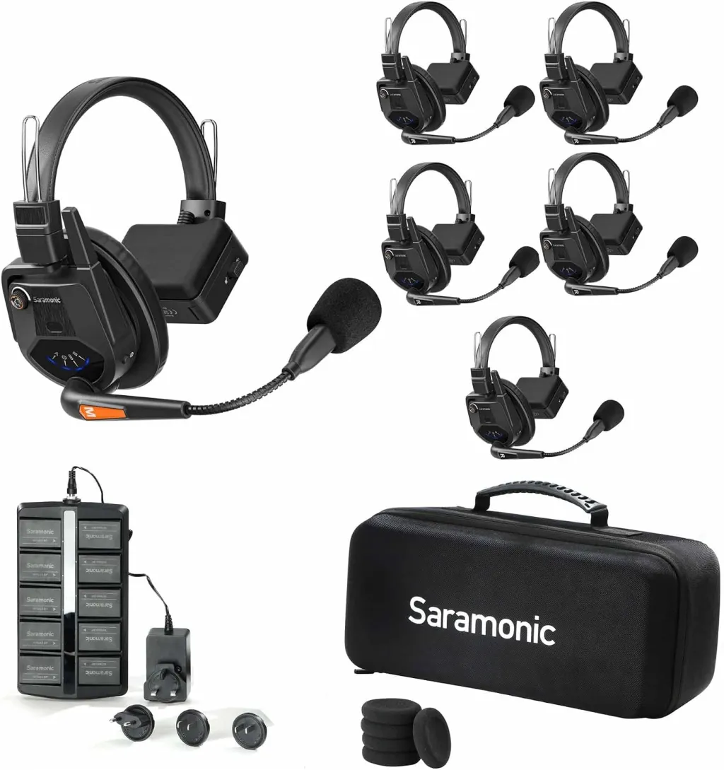Saramonic WiTalk9-5S 5-Person Full-Duplex Wireless Intercom System