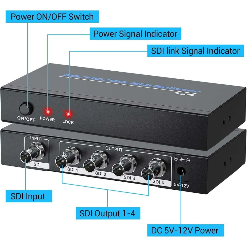 VIDEOCAST 3G-SDI 1X4 Splitter Media Streaming Device