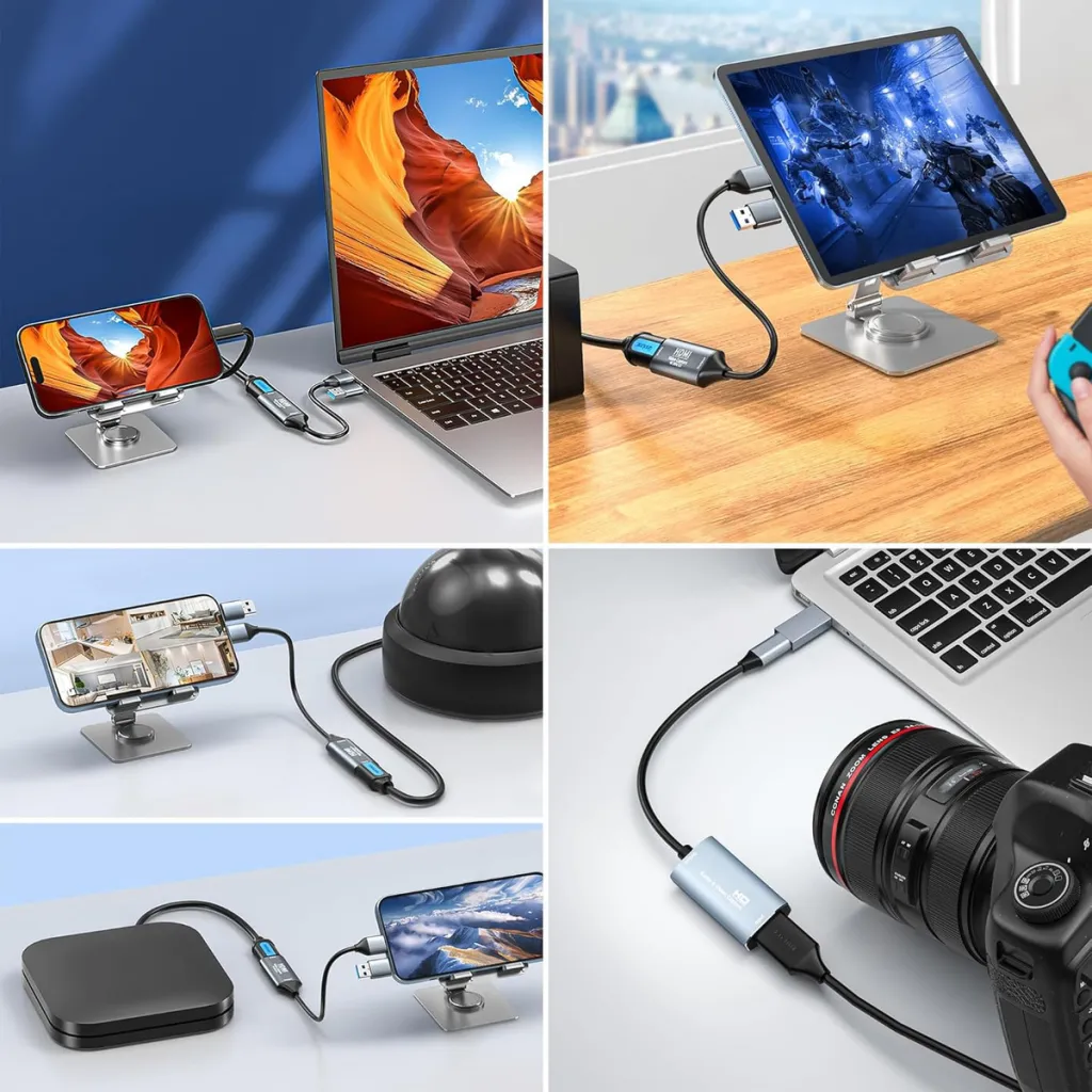 VIDEOCAST HDMI HD Video Capture Card Device for live streaming