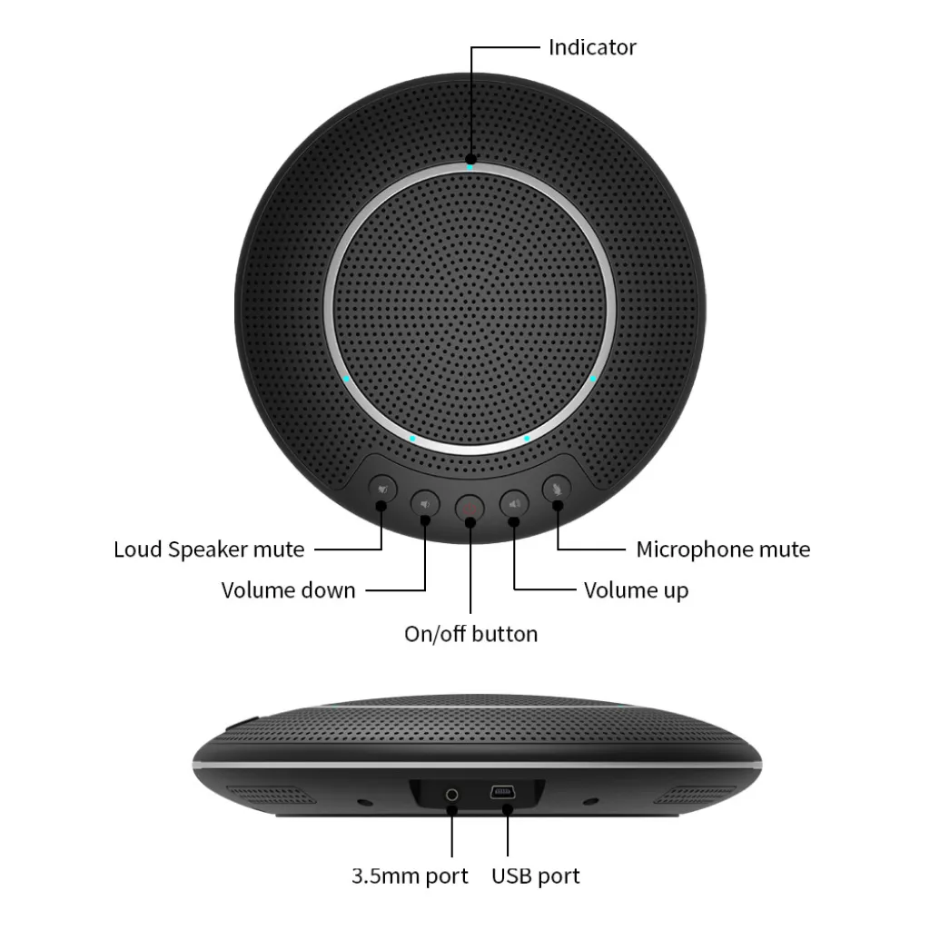 VIDEOCAST M1N Wired Omnidirectional Speakerphone for Video Confernces