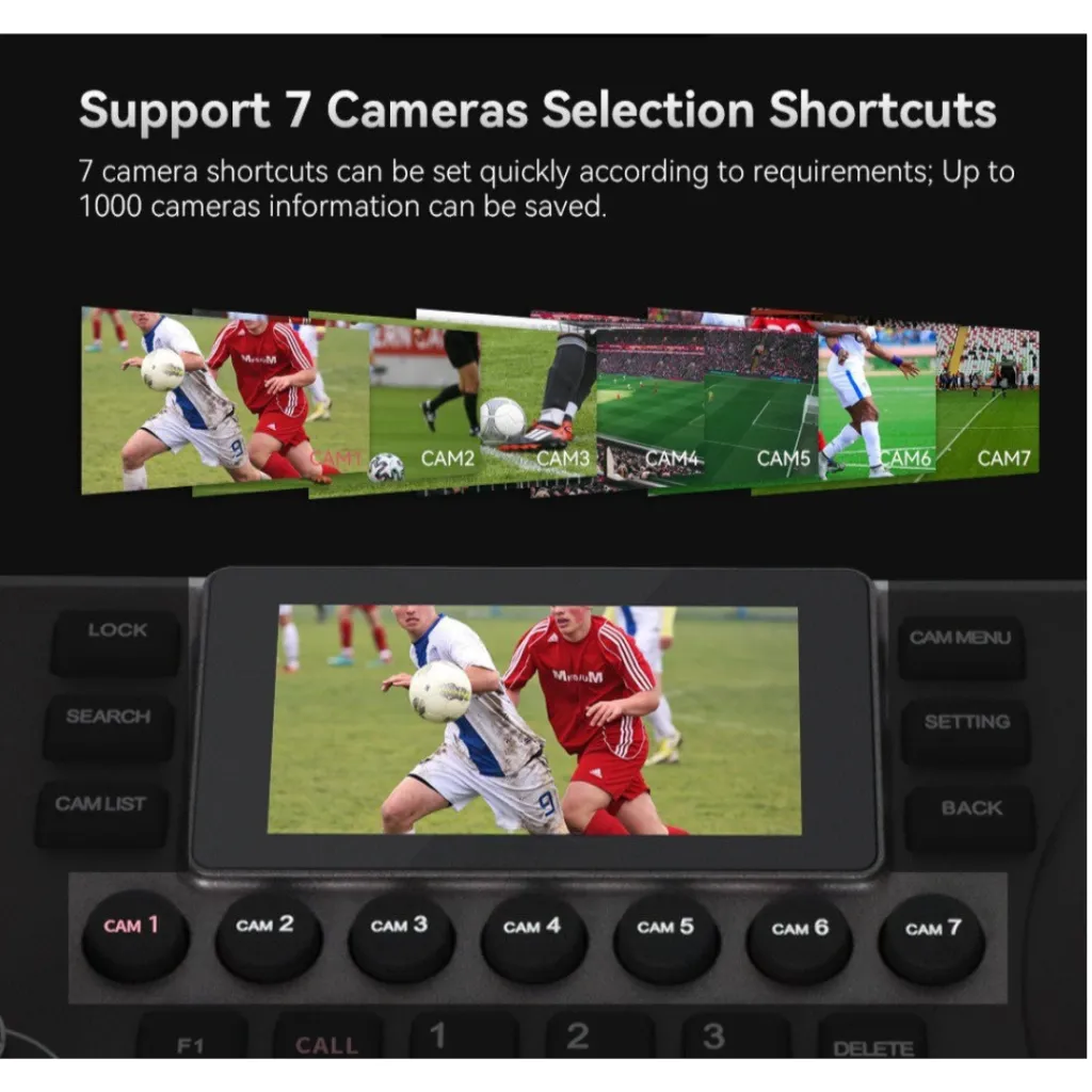 VIDEOCAST PTZ Camera Controller VC 51  control up to 7 PTZ Cameras