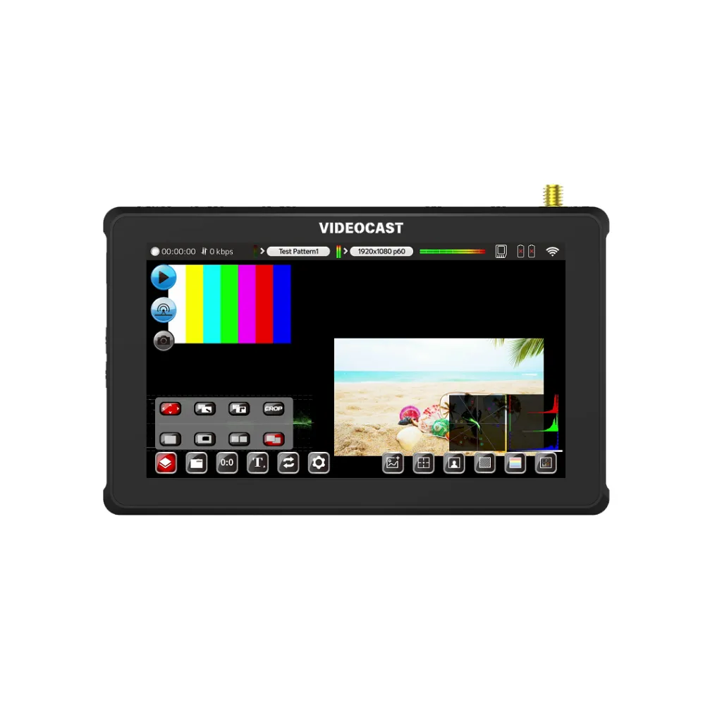 VIDEOCAST V5 Video Switcher Mixer for Live Streaming