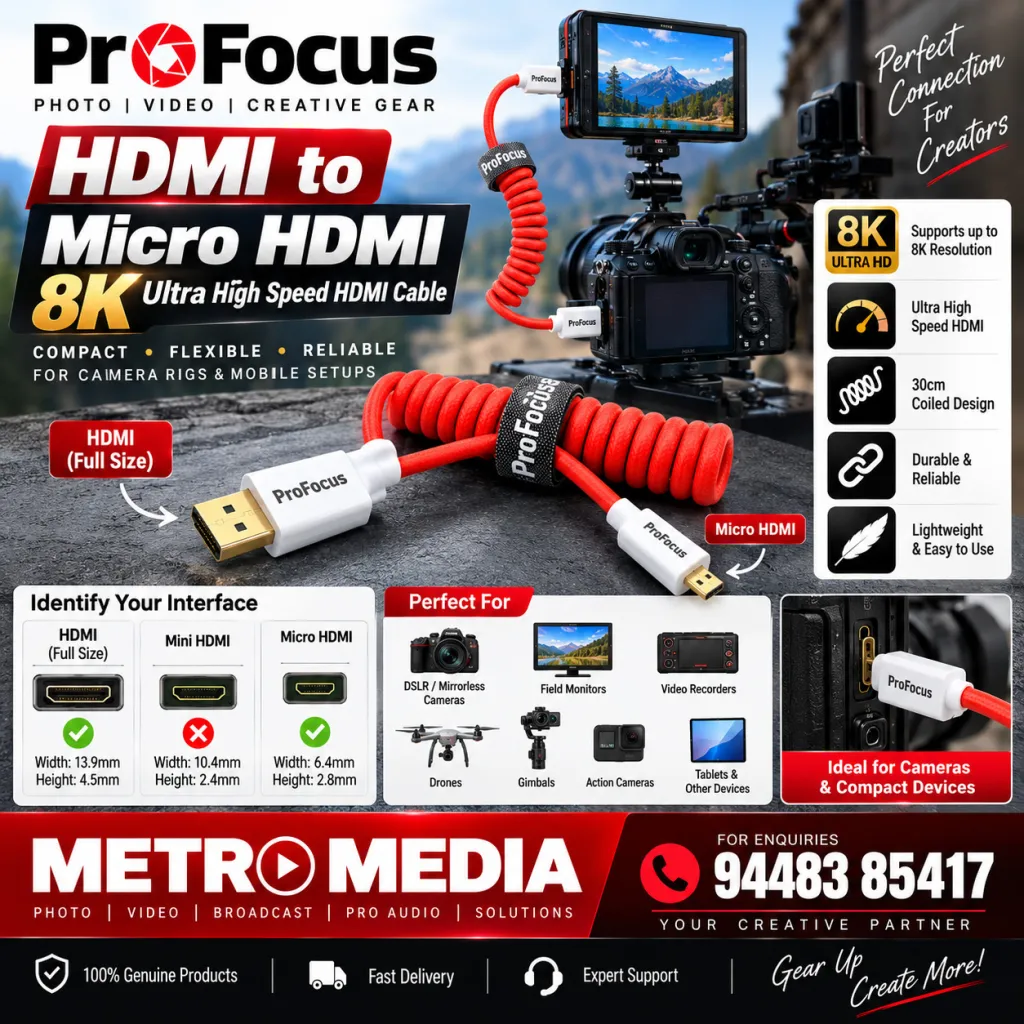 Profocus HDMI to micro HDMI 8K Ultra High Speed Cables